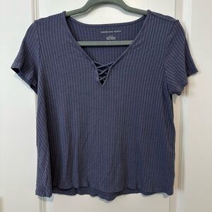 American Eagle Outfitters Shortsleeve Ribbed Tee